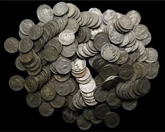 U.S. Buffalo Nickel Lot - Mixed of Readable & Unreadable Dates