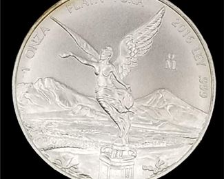 2016 Mexican Libertad 1 Oz. .999 Fine Silver Bullion Coin