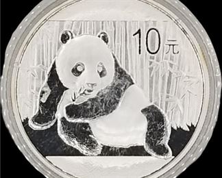 2015 Chinese Panda 1 Oz. Fine Silver Bullion Coin