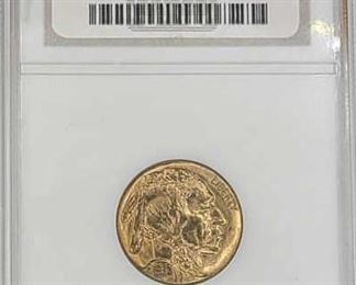 1938-D U.S. Buffalo Nickel NGC Graded MS66