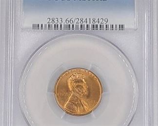 1955-S Lincoln Wheat Penny PCGS Graded MS66RD