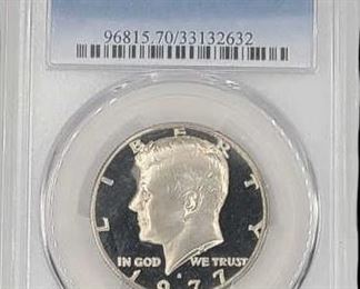 1977-S Proof Kennedy Half Dollar PCGS PR70DCAM