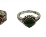 Lot of 5 Silver Rings