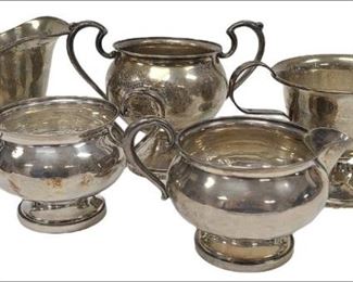 Pair of Empire 369 Sterling Silver Weighted 3-Arm Candelabras