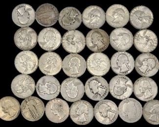 31 U.S. Silver Quarters - Circulated