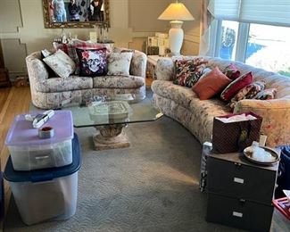 Custom loveseat and sofa