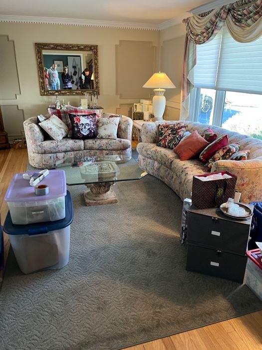 Custom loveseat and sofa