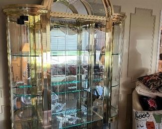 Large brass cabinet