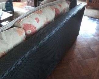 Leather sectional