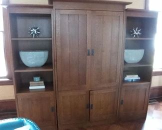 Stickley entertainment center (alternate view)