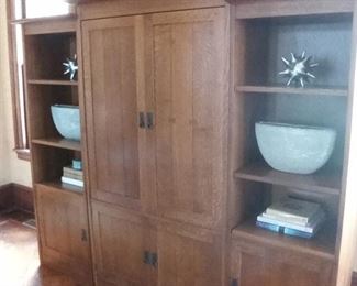 Stickley entertainment center (alternate view)