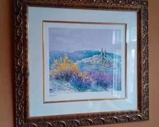Framed artwork