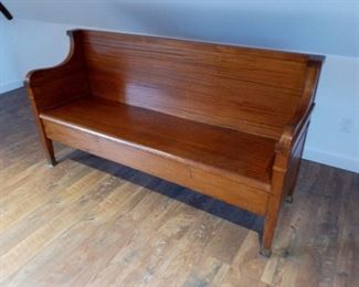 Wood bench