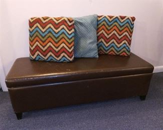 Storage bench & pillows