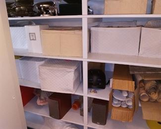 Glassware in storage pouches