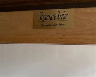 Wood wine cabinet (branding)