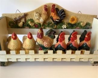 Rooster collection & shelf
