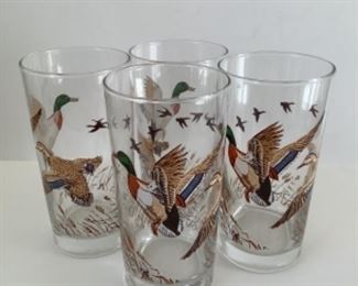 Mallard duck glassware