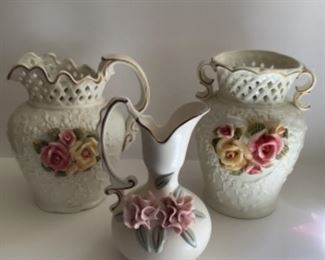 Victorian style vases