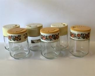 Vintage glass storage containers