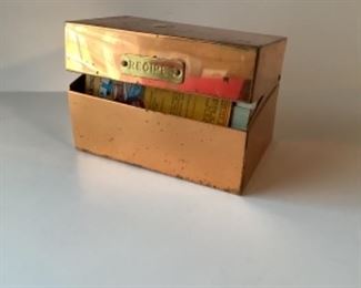 Copper recipe box