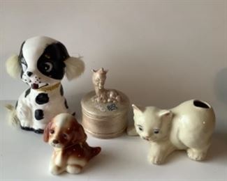 Ceramic vintage animals