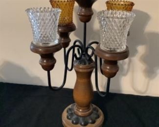 Wooden candelabra