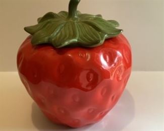 Strawberry cookie jar