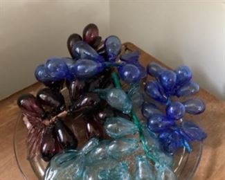 Glass fruit / grapes