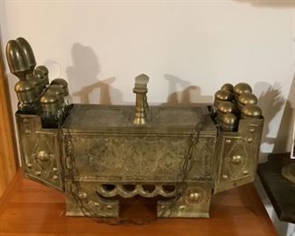 Antique shoe shine kit