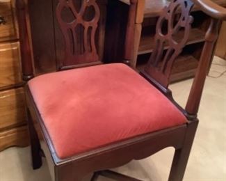 Mahogany corner chair 