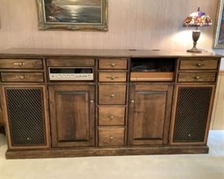Custom built media cabinet 
