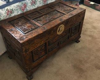 Highly Carved Chinese Chest