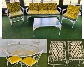 ROD IRON PATIO SET (WOODARD STYLE)