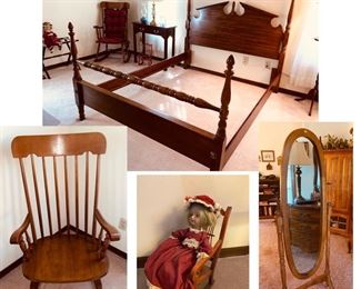 POSTER BED, ROCKER MIRROR