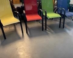 MULTI COLOR OUTSIDE CHAIRS