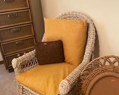 WICHER CHAIR & MORE WICKER THROUGH THE HOUSE