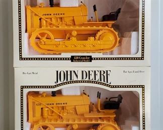 Over 40 vintage diecast John Deere & other tractors