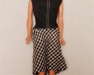 1961 1962 Barbie Blond Bubble Cut Doll