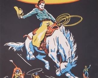 Vintage rodeo poster from Brush, Colorado