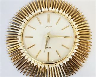 Mid Century Junghans Electora Battery Wall Clock