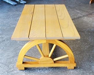 Several pieces of mid century Wagon Wheel furniture