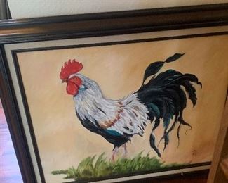 Rooster painting 