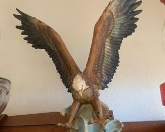 Giuseppe Armani “Sea Eagle” 19” Capodimonte Italy - Signed