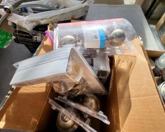 brand new brush nickel doorknobs.jpb