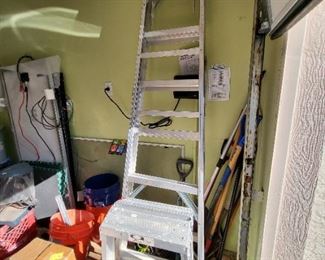 tall and short ladders