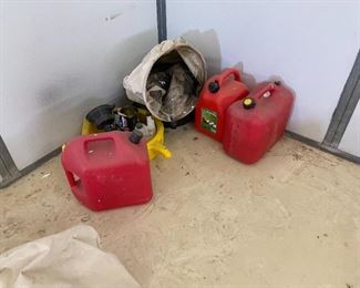gasoline cans