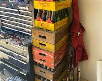 Vintage coke bottles