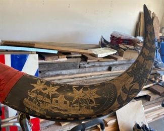 carved horns