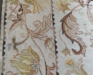 Needle Point Rug. Measures 13" x 16". Photo 3 of 3. 